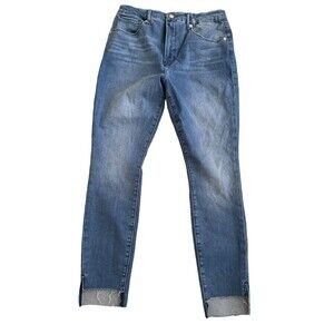 Good American Good Waist‎ Step Hem Skinny Jeans Size 15 GWSH367T